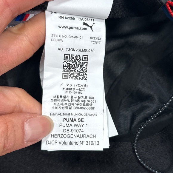 NWT Puma BMW Motorsports MMS Black Gray Statement Cap Strapback Hat - Picture 9 of 11